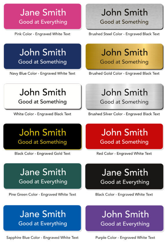 cmart555 Name tags sample of color collection