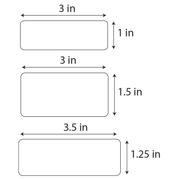 cmart555 Name Tag Sizes