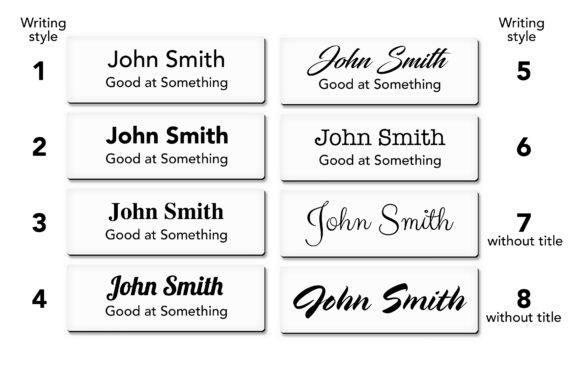 cmart555 Name tags writing styles